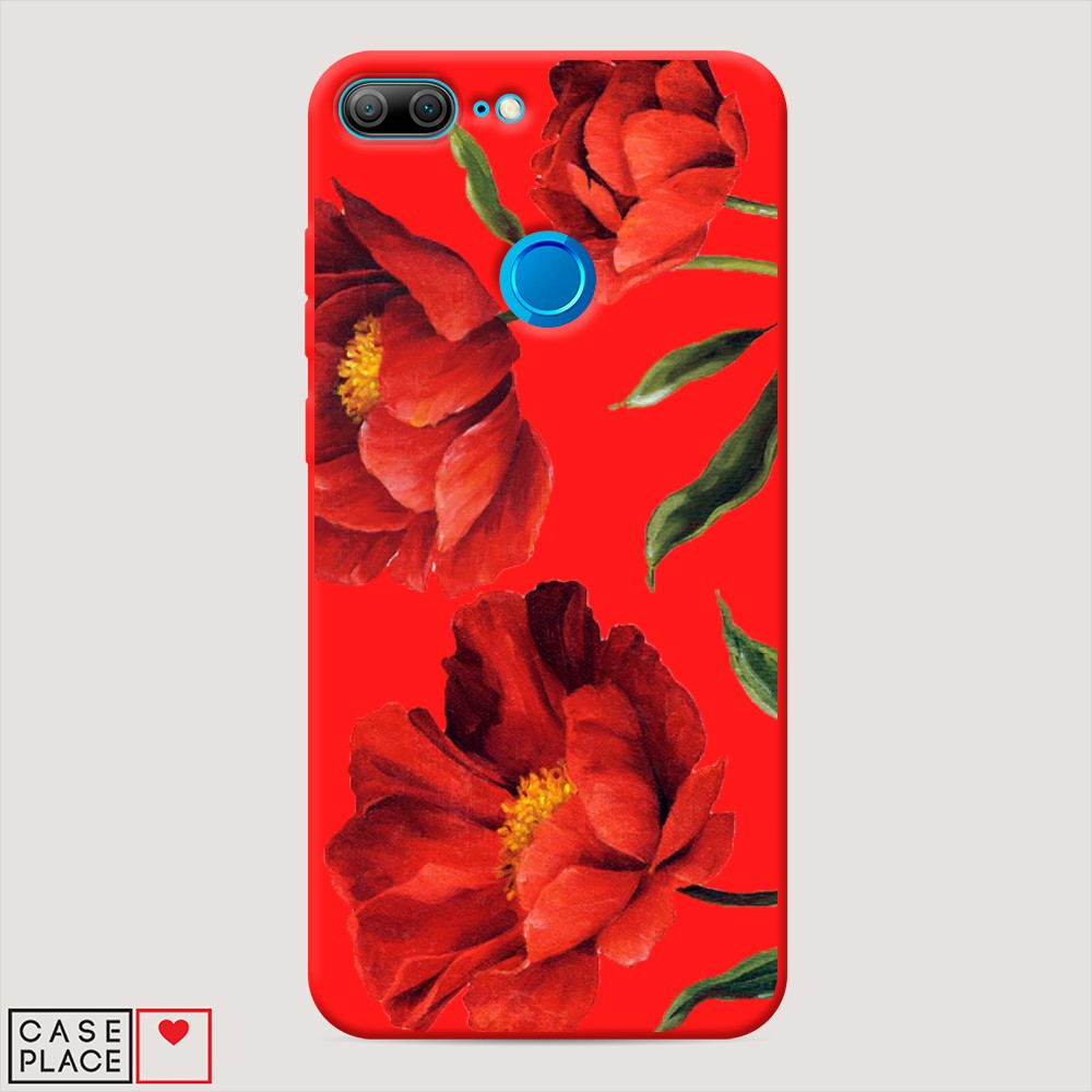 

Чехол Awog на Honor 9 Lite "Красные маки", Разноцветный, 64253-1