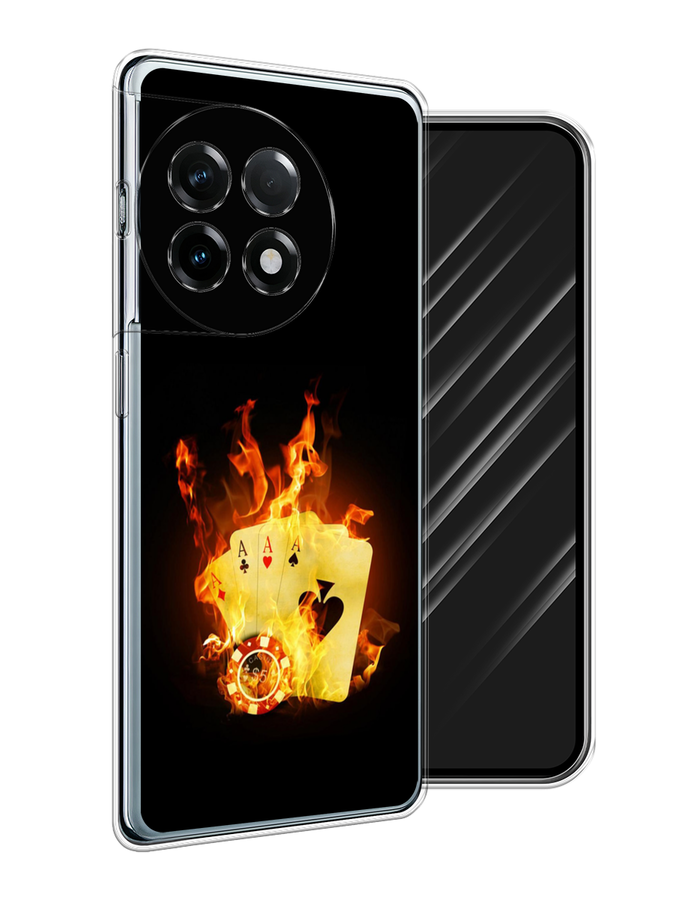 

Чехол Awog на OnePlus 11R/Ace 2 "Горящие карты", Черный;оранжевый, 154250-1