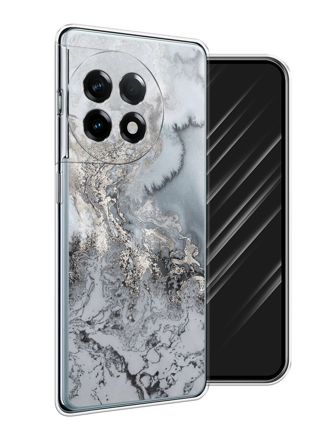 

Чехол Awog на OnePlus 11R/Ace 2 "Морозная лавина серая", Серый;серебристый, 154250-1