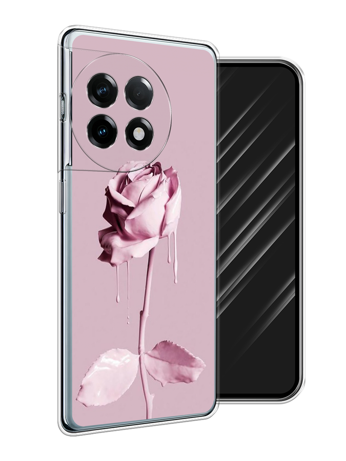 

Чехол Awog на OnePlus 11R/Ace 2 "Роза в краске", Белый;розовый, 154250-1