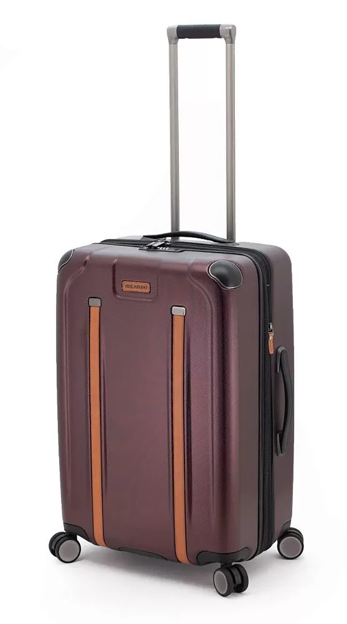 Чемодан унисекс Ricardo HrdsD бордовый, 54x37,5x23,5 см