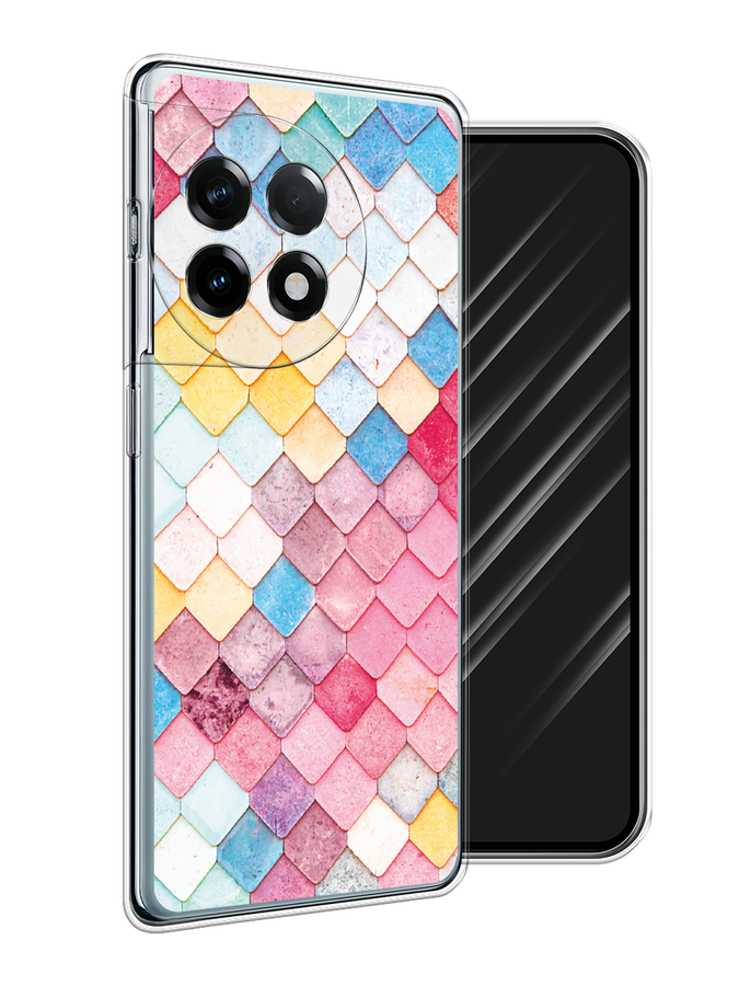 

Чехол Awog на OnePlus 11R/Ace 2 "Нежные ромбики", Красный, 154250-1