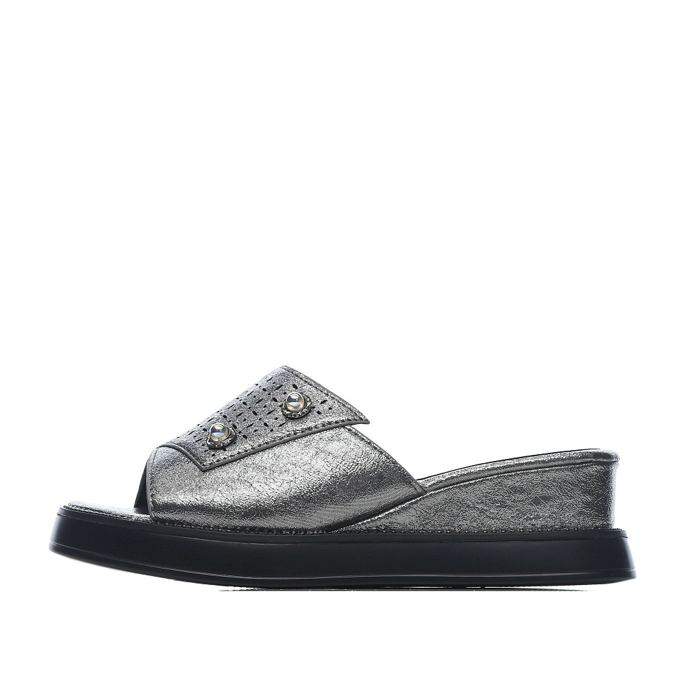 

Сабо женские INSTREET 275-01WN-009SS серебристые 37 RU, 275-01WN-009SS