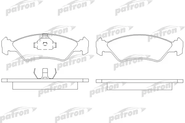 

Колодки тормозные дисковые передн FORD: FIESTA III 89-95 PATRON PBP589