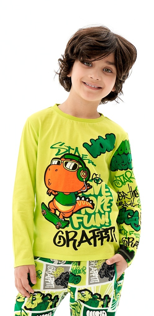 

Лонгслив детский Kari Kids AW24C25702713, светло-зеленый, 110, 234436