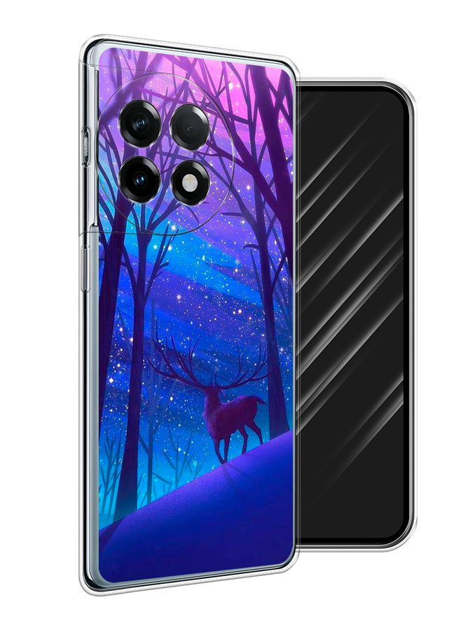 

Чехол Awog на OnePlus 11R/Ace 2 "Северный олень", Фиолетовый;голубой;синий, 154250-1