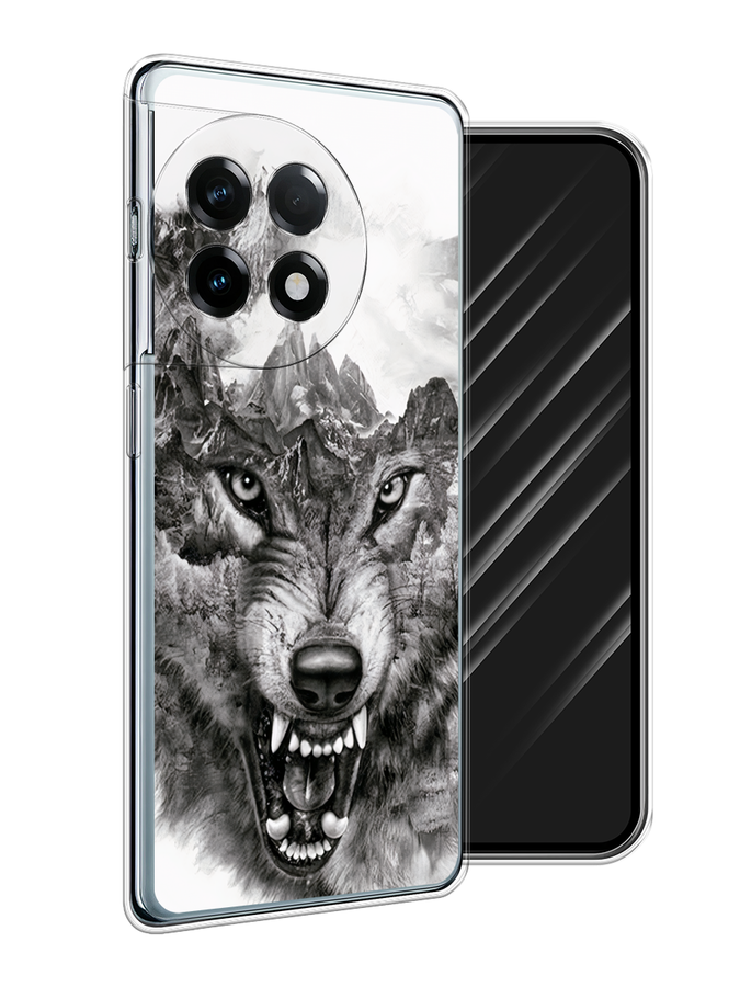 

Чехол Awog на OnePlus 11R/Ace 2 "Волк в горах", Серый;белый;бежевый, 154250-1