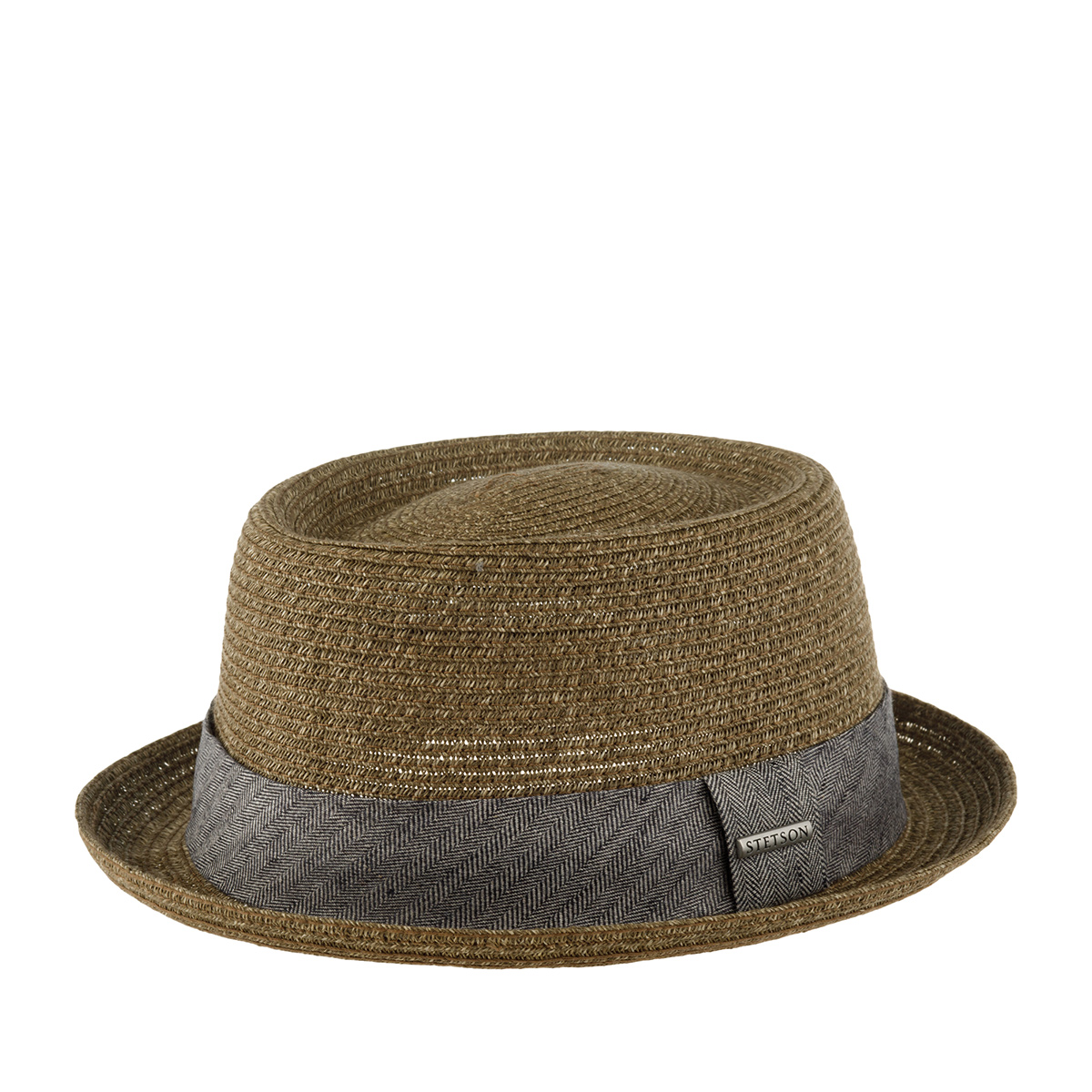 Шляпа унисекс Stetson 1698513 PORK PIE TOYO коричневая, р.61