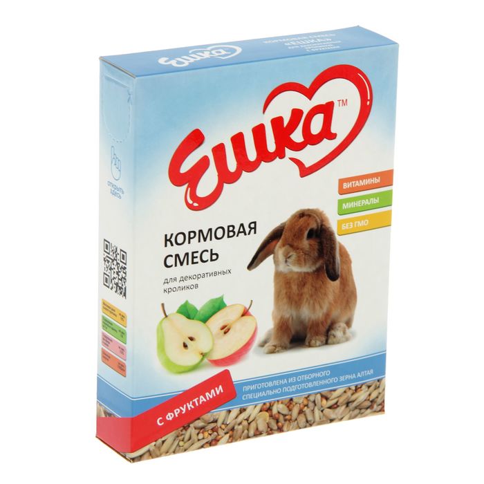 Кормовая смесь для декоративных кроликов ЕШКА, с фруктами, 450 г, 2 шт
