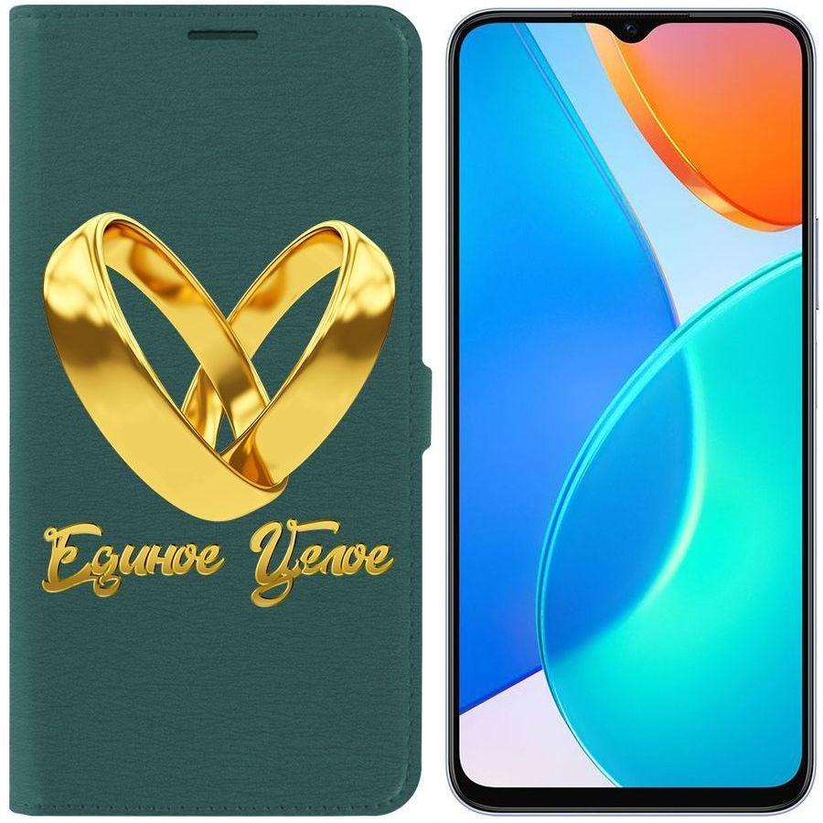 

Чехол-книжка Eco Book для Honor X6 Единое целое, Зеленый