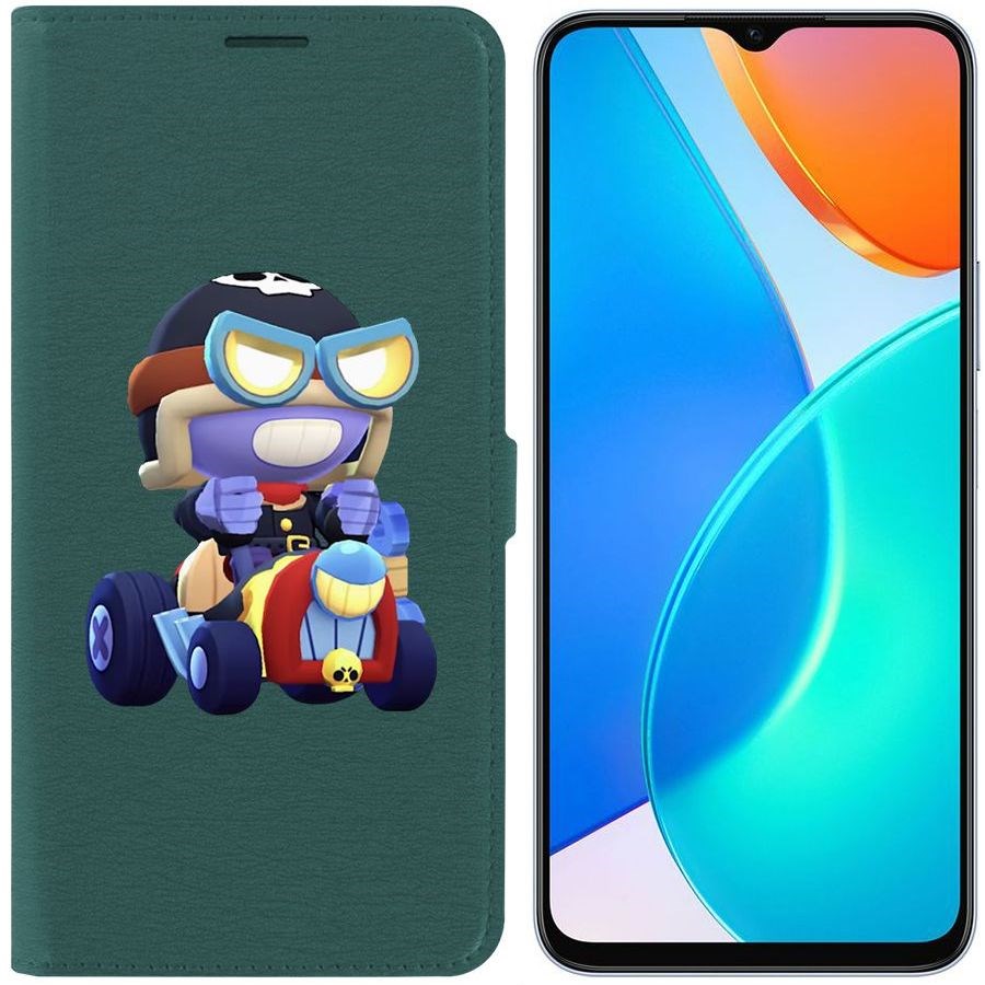 

Чехол-книжка Eco Book для Honor X6 Brawl Stars-Безумный Карл
