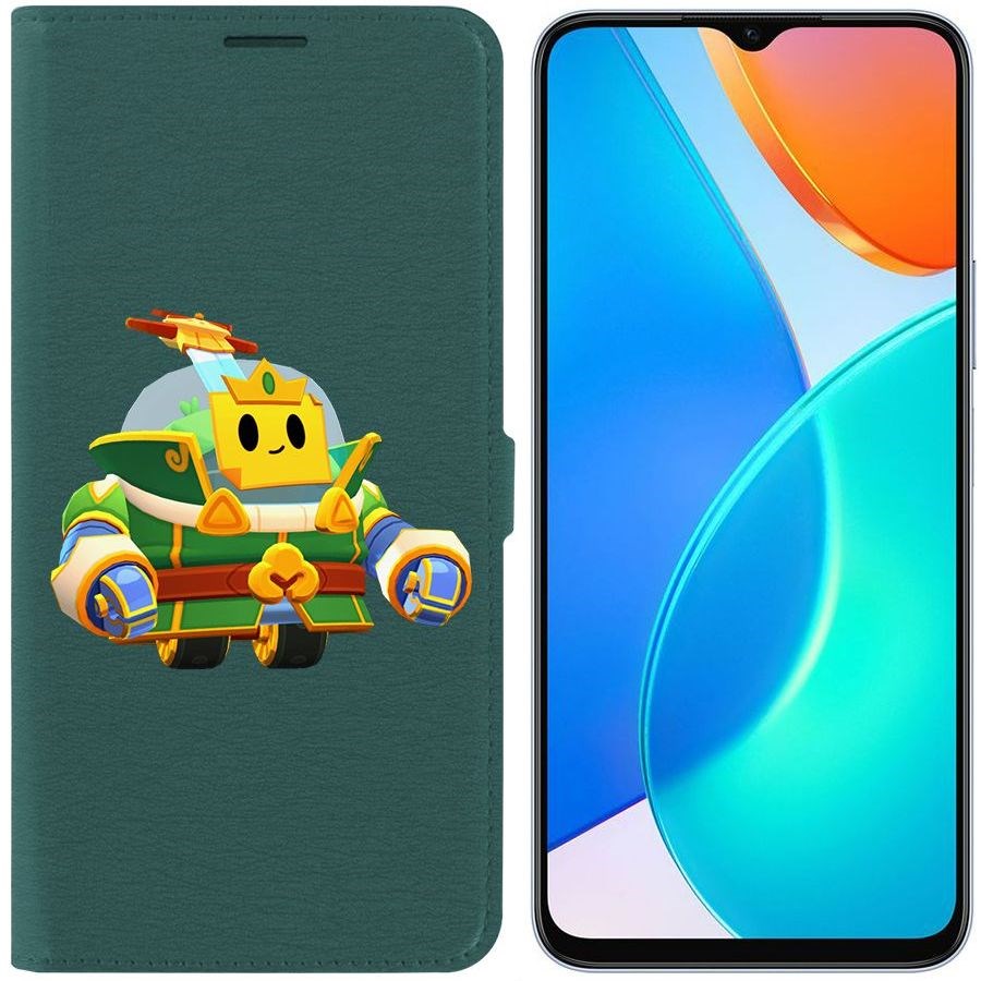 

Чехол-книжка Eco Book для Honor X6 Brawl Stars-Изумрудный Принц Спраут