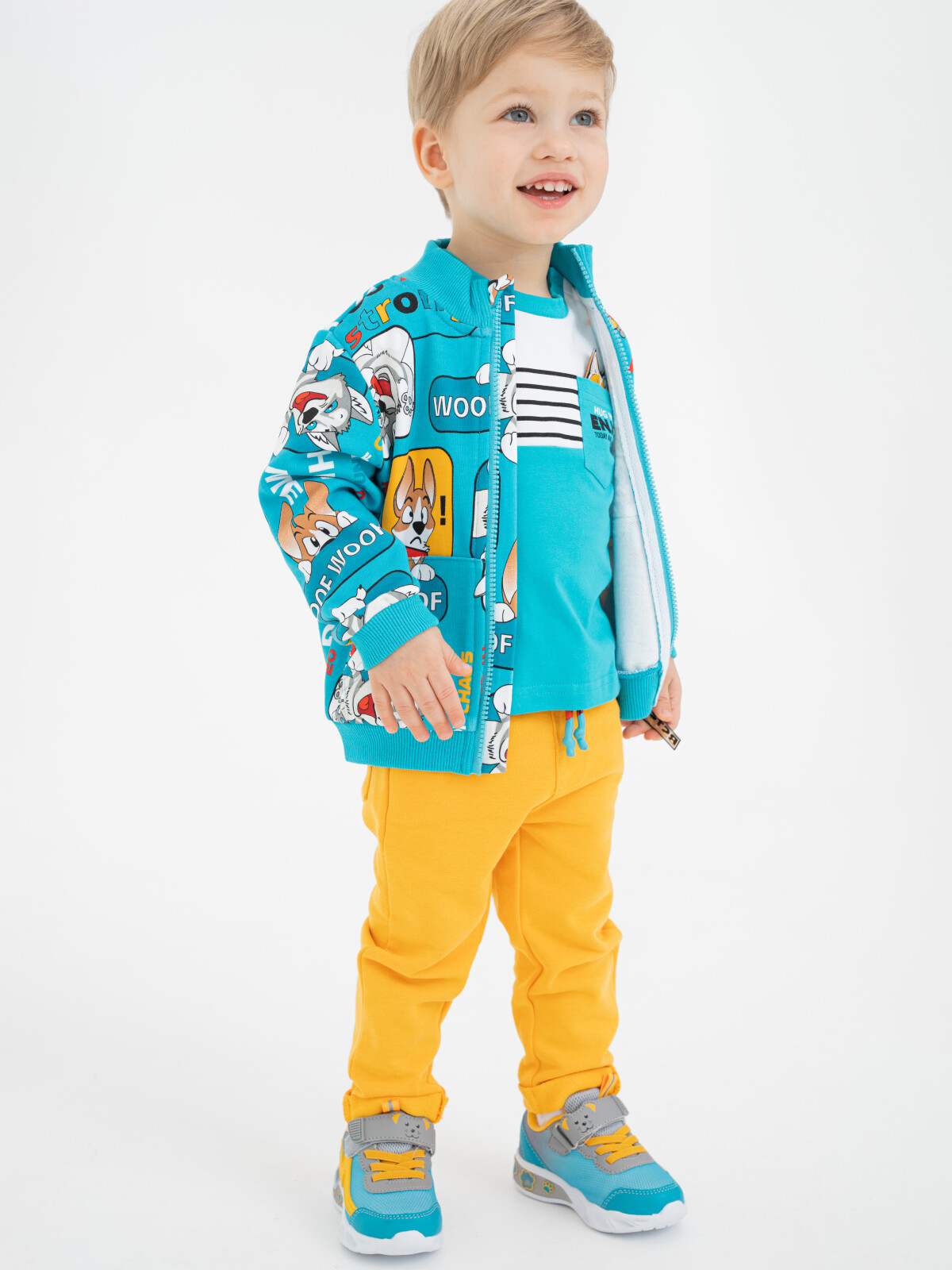 

Толстовка детская PlayToday Baby 12313010, разноцветный, 92, 12313010
