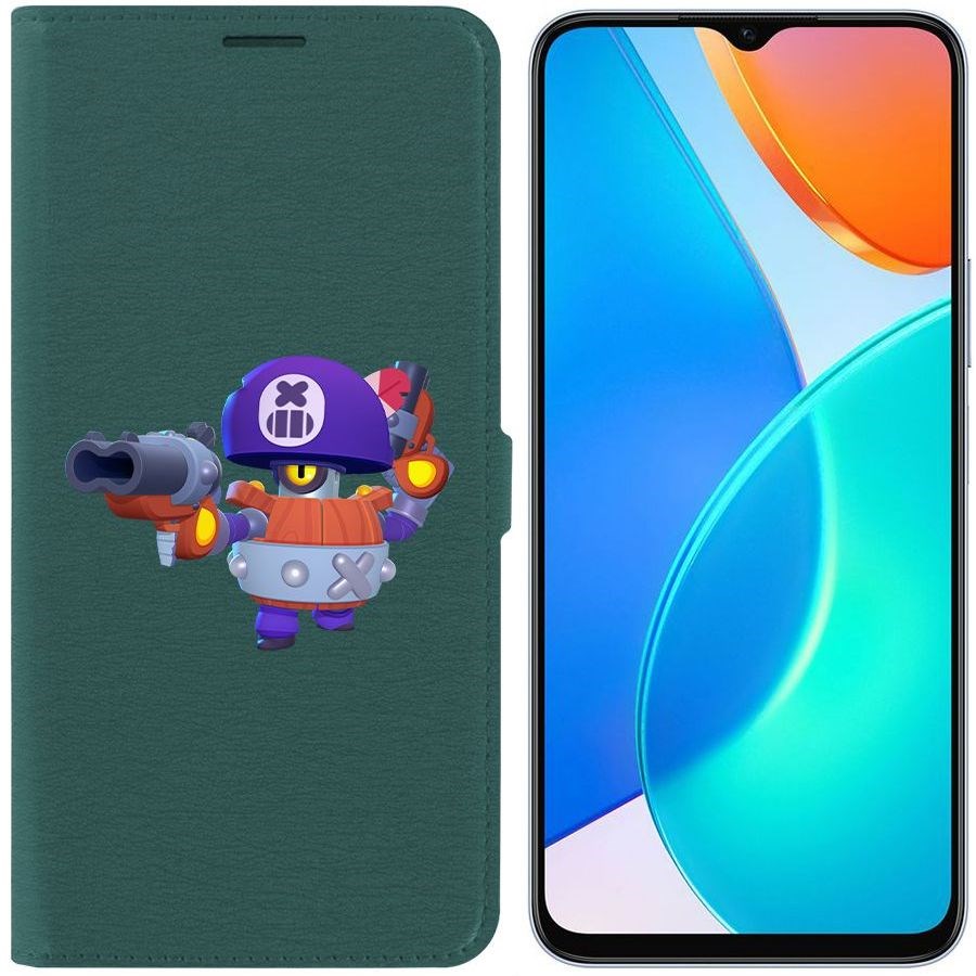 

Чехол-книжка Eco Book для Honor X6 Brawl Stars-Дэррил