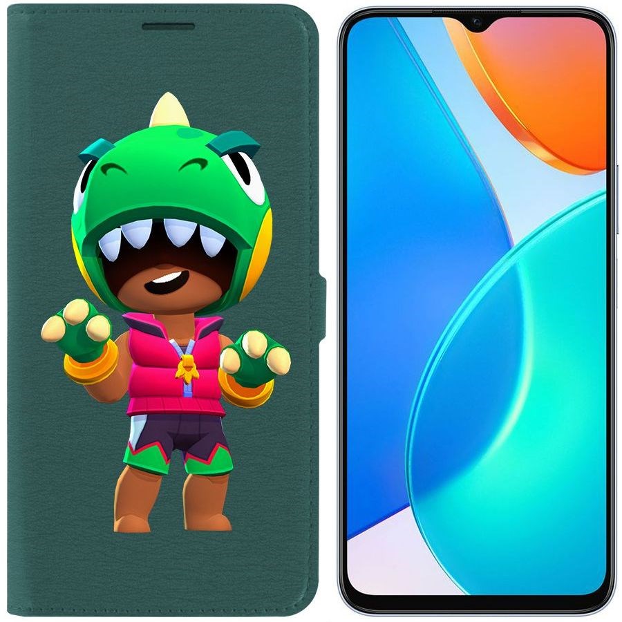 

Чехол-книжка Eco Book для Honor X6 Brawl Stars-Дино Леон