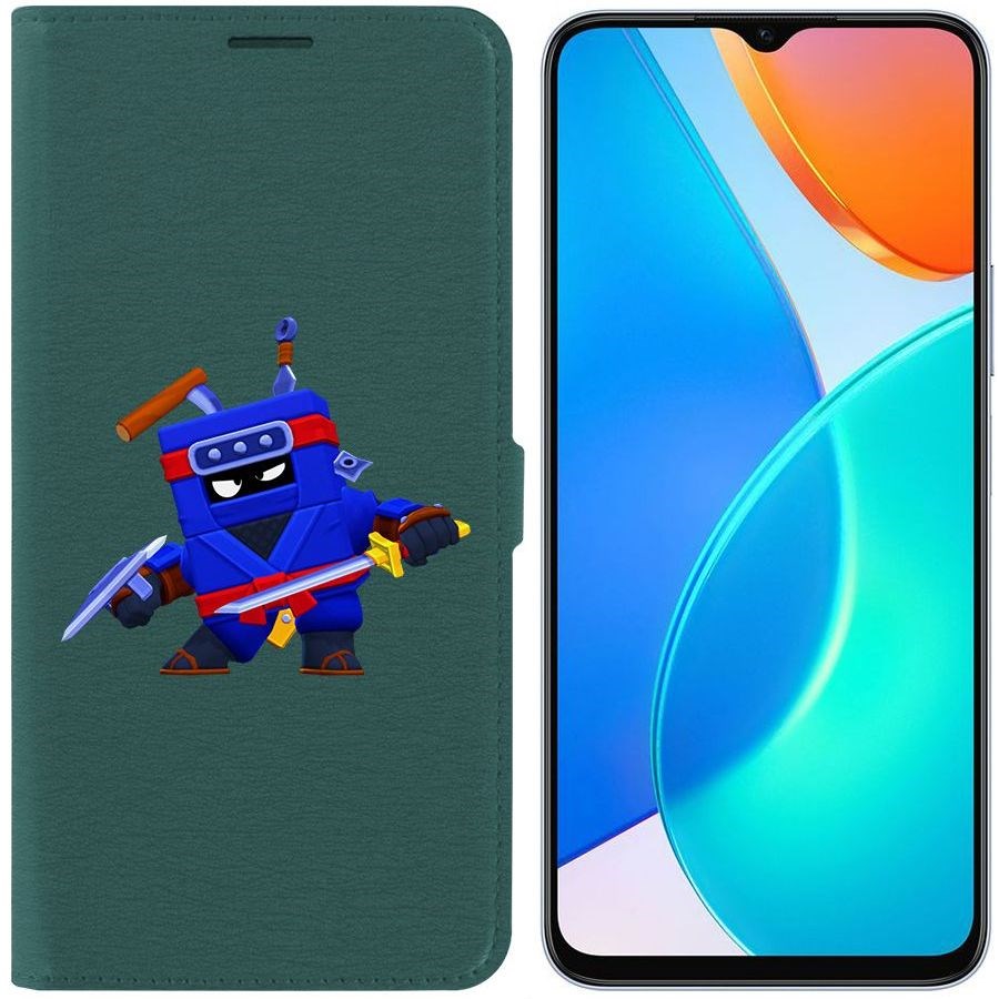 

Чехол-книжка Eco Book для Honor X6 Brawl Stars-Ниндзя Эш