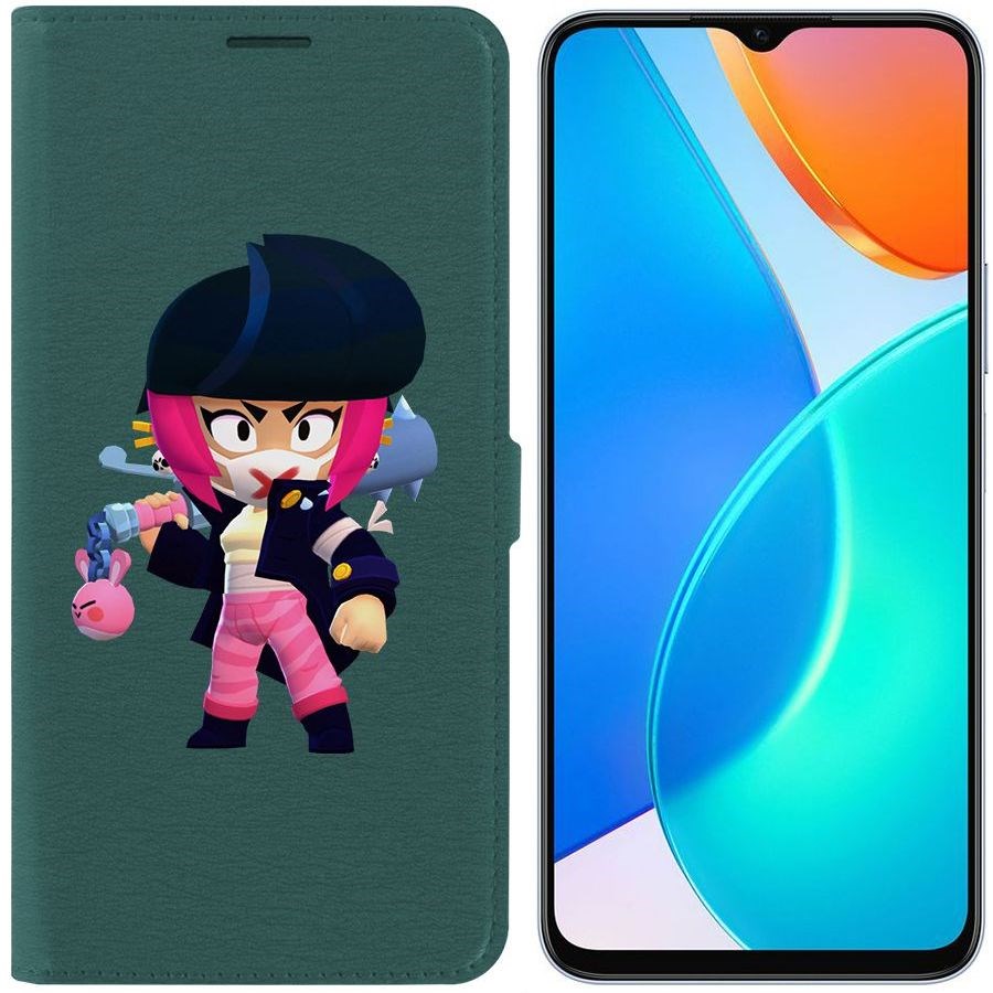

Чехол-книжка Eco Book для Honor X6 Brawl Stars-Ужасная Биби