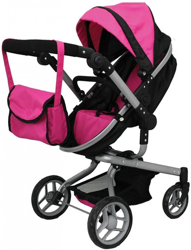 

Коляска для куклы Carrello Fortuna ROSE RED