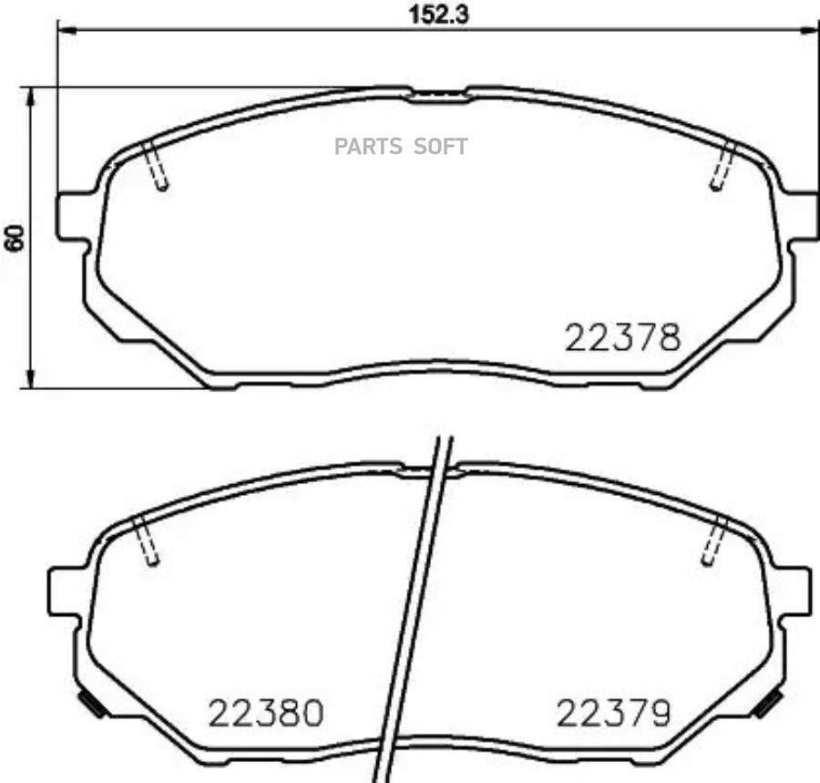 

Тормозные колодки brembo P30086