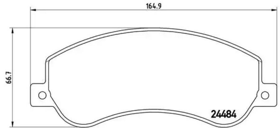 

Тормозные колодки brembo P24064