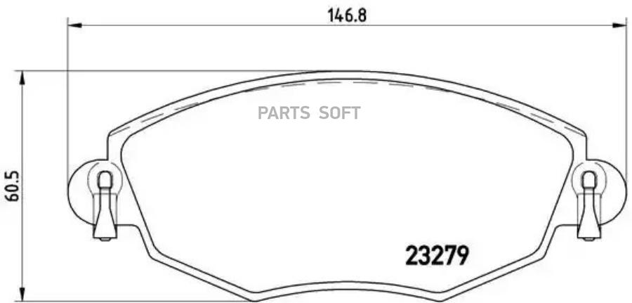 

Тормозные колодки brembo P24060