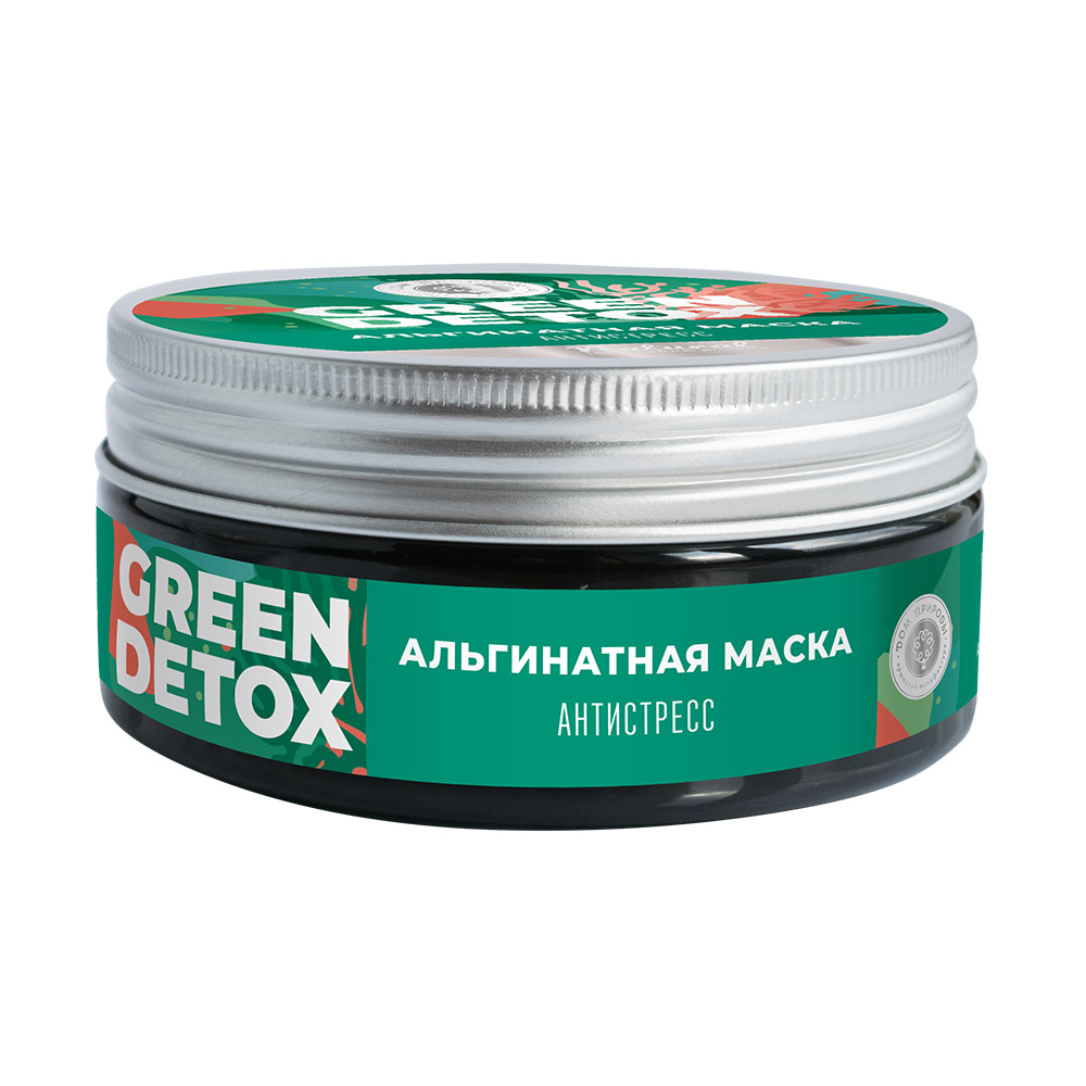 фото Альгинатная маска дом природы green detox антистресс, 60г