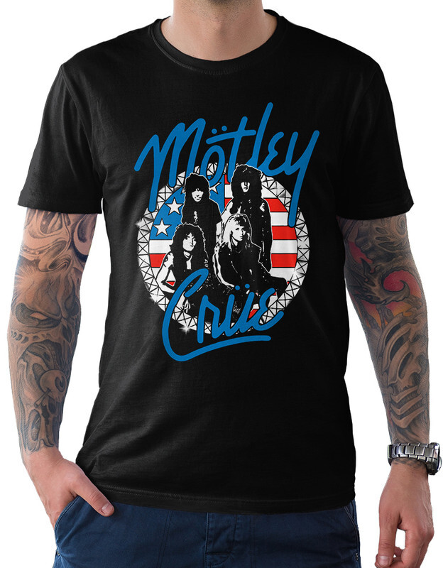 фото Футболка мужская design heroes группа motley crue черная xl