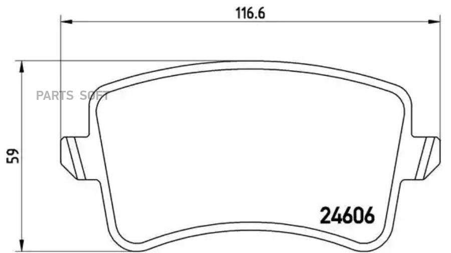 

Тормозные колодки brembo P85099