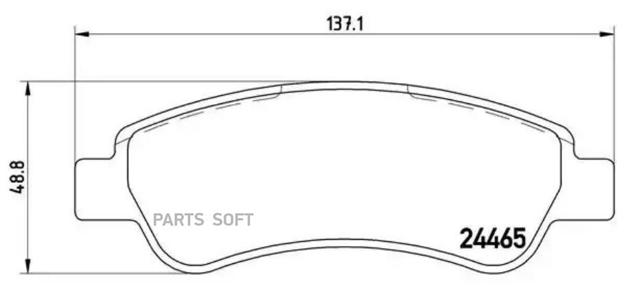 

Тормозные колодки brembo P61091