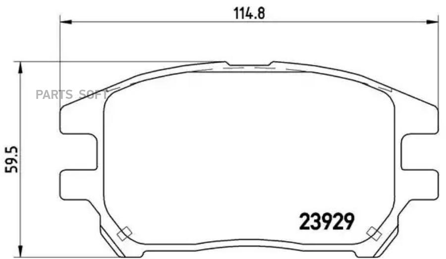 

Тормозный колодки brembo передние дисковые для Lexus RX 1997-2004 P56050
