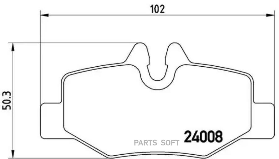 

Тормозные колодки brembo P50051