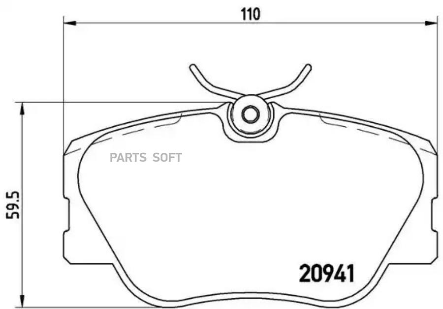 

Тормозные колодки brembo P50008