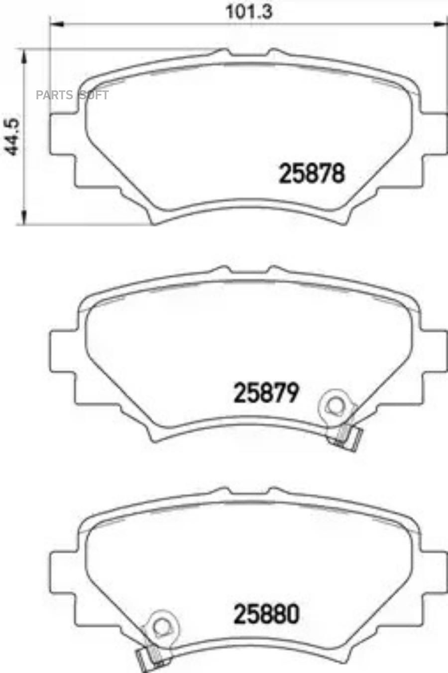 

Тормозные колодки brembo P49049