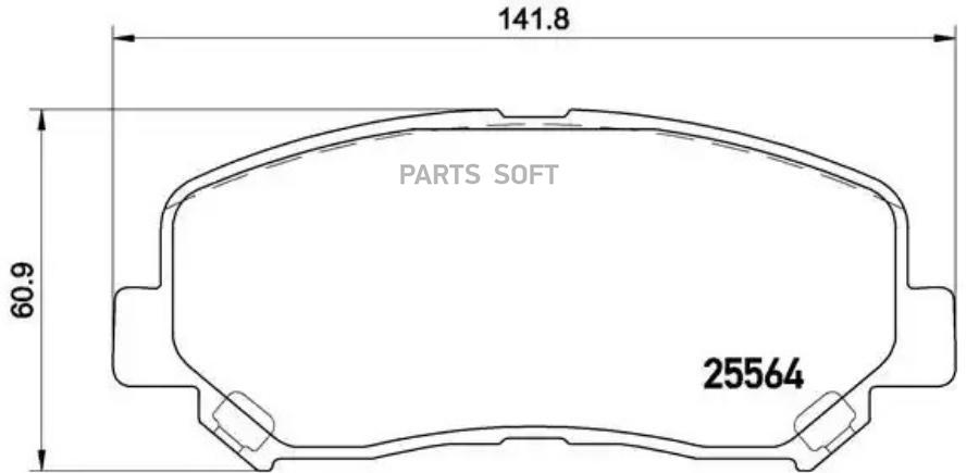 

Тормозные колодки brembo P49045