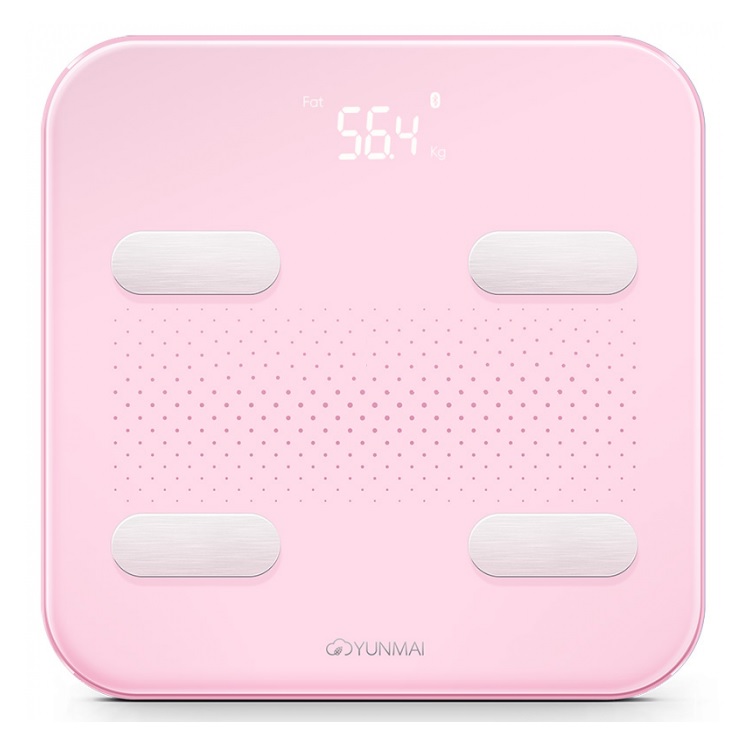 Весы напольные YUNMAI S M1805 Pink монопод для селфи со штативом selfie stick tripod bluetooth xt 10 pink