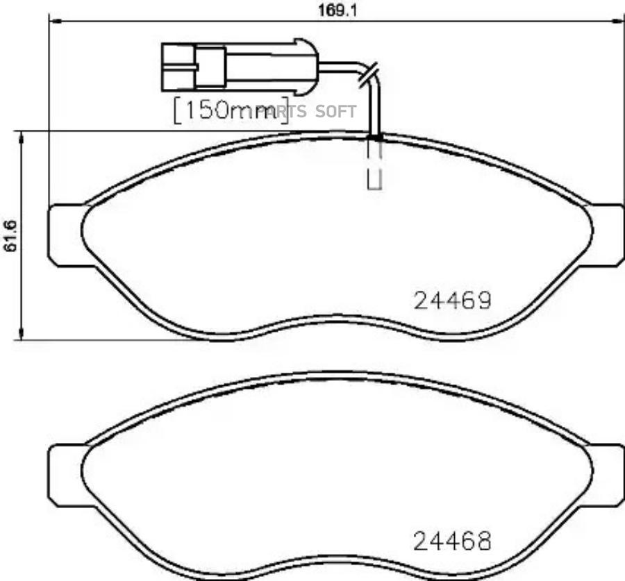 

Тормозные колодки brembo P23143