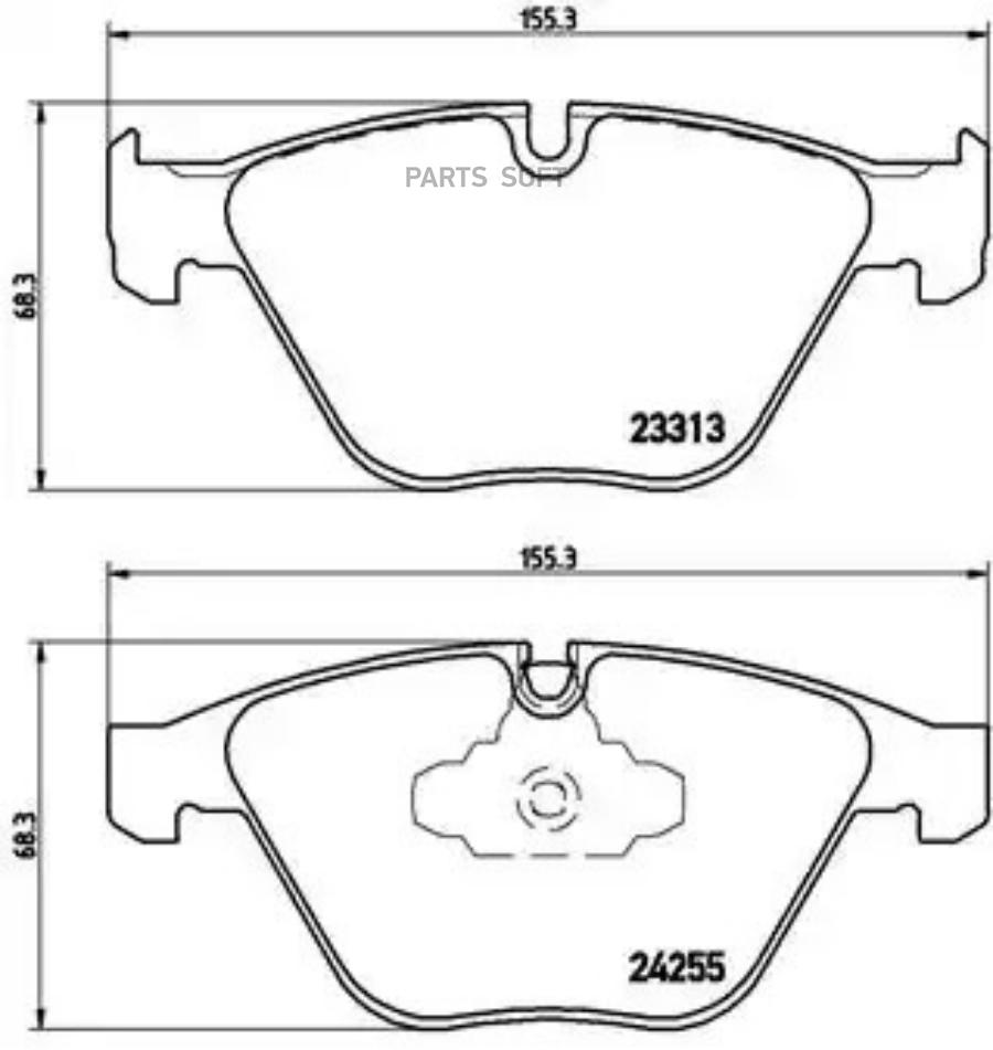 

Тормозные колодки brembo P06055