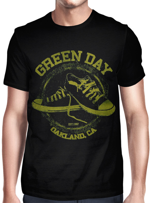 фото Футболка мужская design heroes green day черная xl