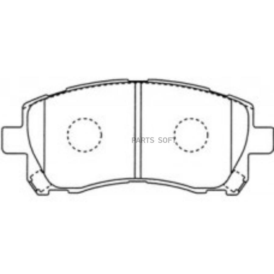 AIKO PF7390 Колодки SUBARU Forester, Impreza, Legacy 1996-2002 передние 1шт