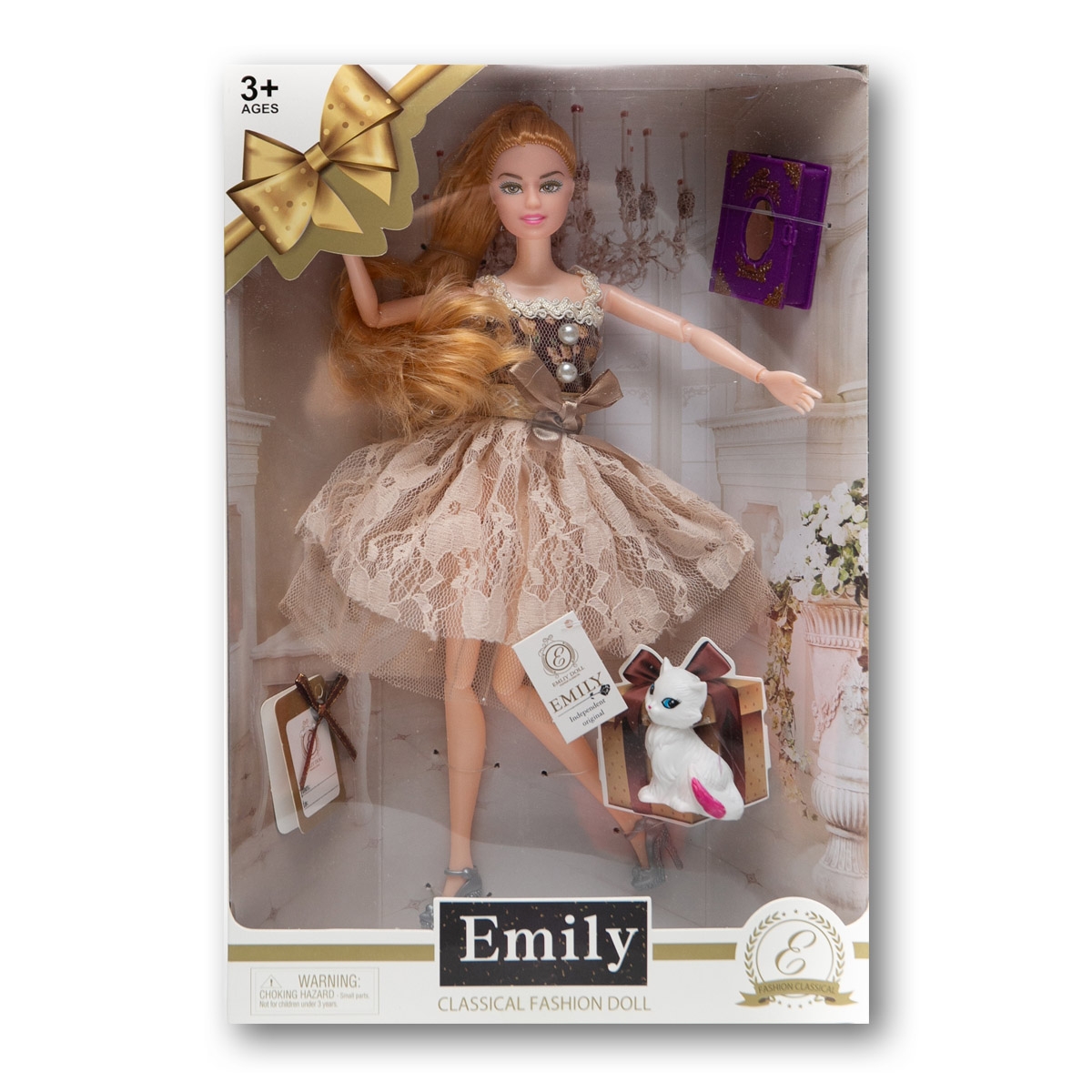 

Кукла Ванильное небо. Эмили с книгами, 28 см Emily