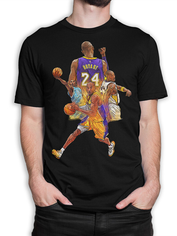 фото Футболка мужская design heroes коби брайант - kobe bryant черная xl