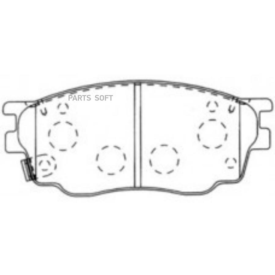 

Тормозные колодки AIKO передние для Mazda 6, Atenza 2002- PF5483