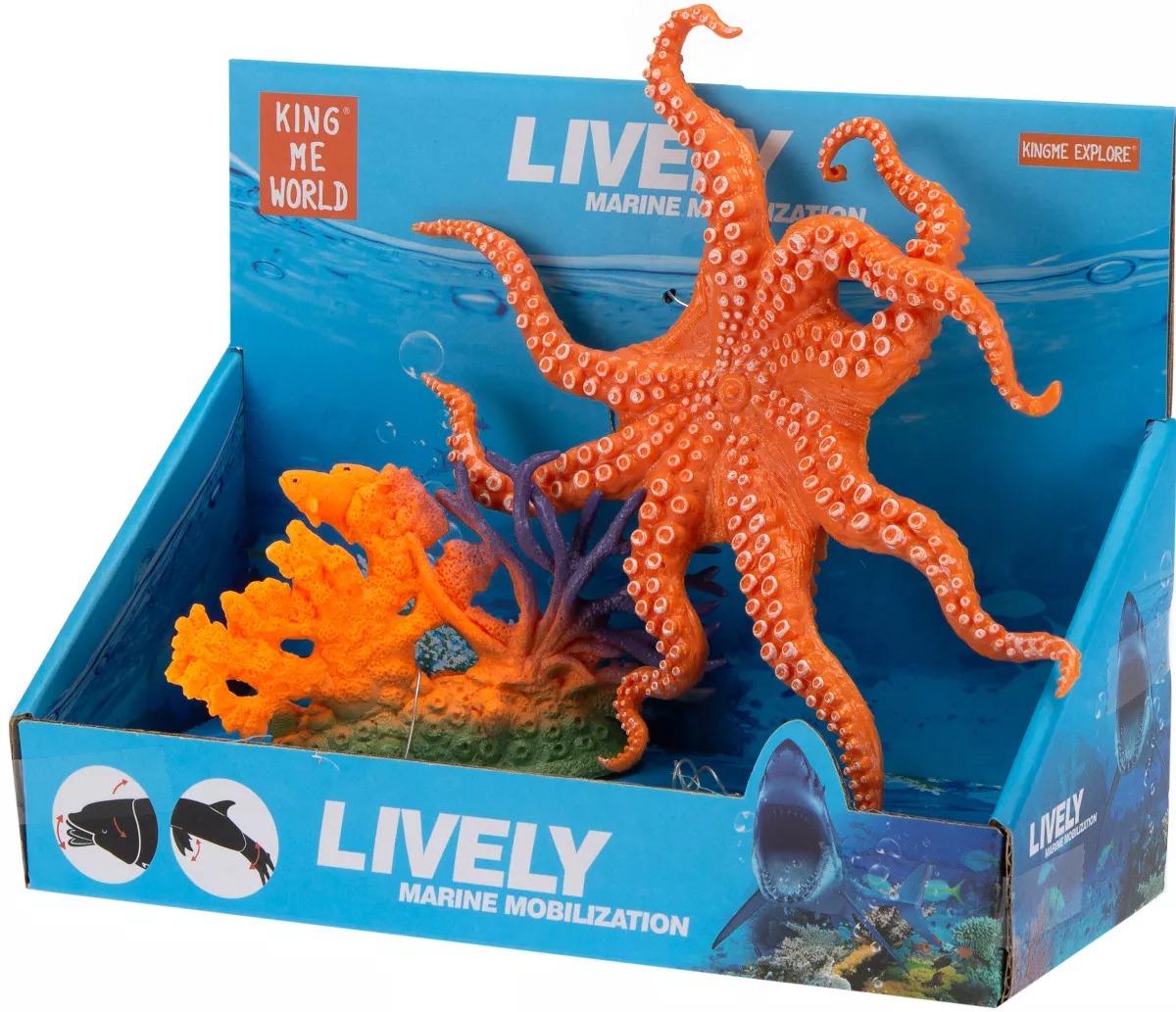 

Игрушка Zoo. Подводный мир. Осьминог , 24x10,5x18 см Viva Terra