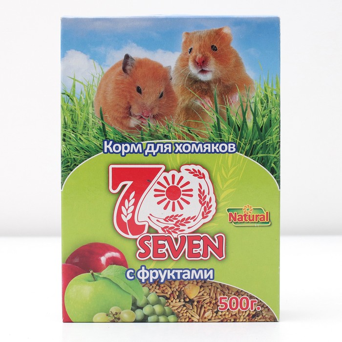 Корм для хомяков Seven Seeds Special, с фруктами, 400 г, 3 шт