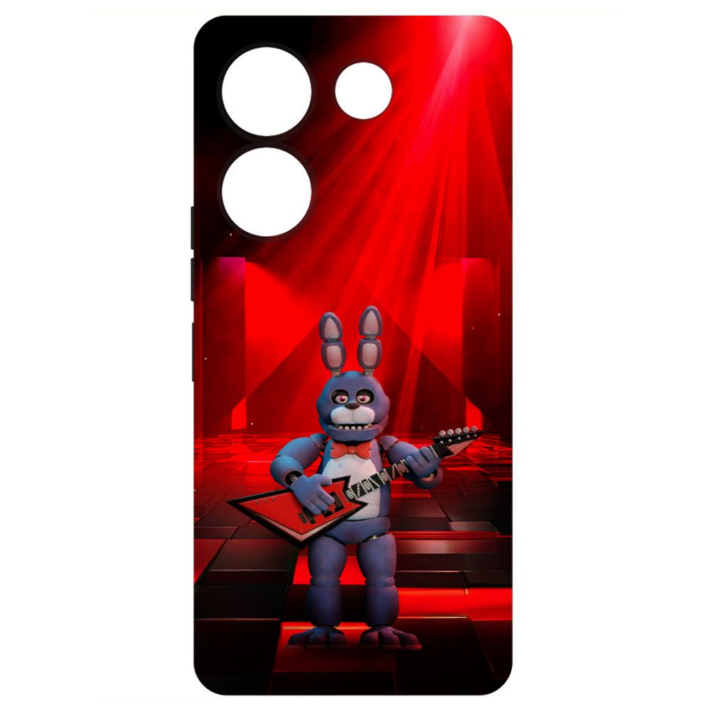 

Чехол-накладка Krutoff Soft Case ФНАФ - Бонни с гитарой для TECNO Camon 20 Pro черный