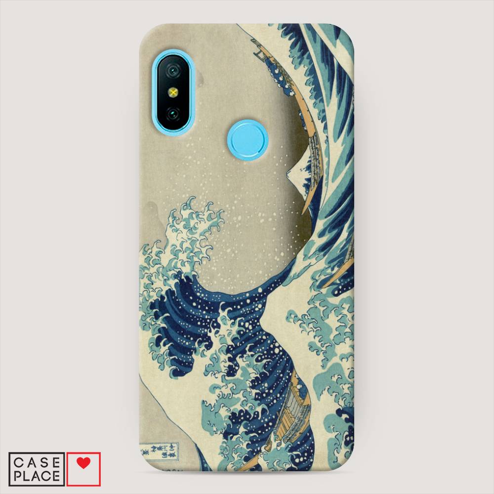 

Пластиковый чехол "Большая волна в Канагаве" на Xiaomi Mi A2 Lite, 34220-7
