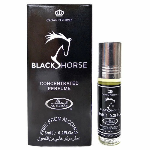 Масло парфюмерное Al Rehab Black Horse 6 мл парфюмерное концентрированное масло emper для мужчин presidente 10мл