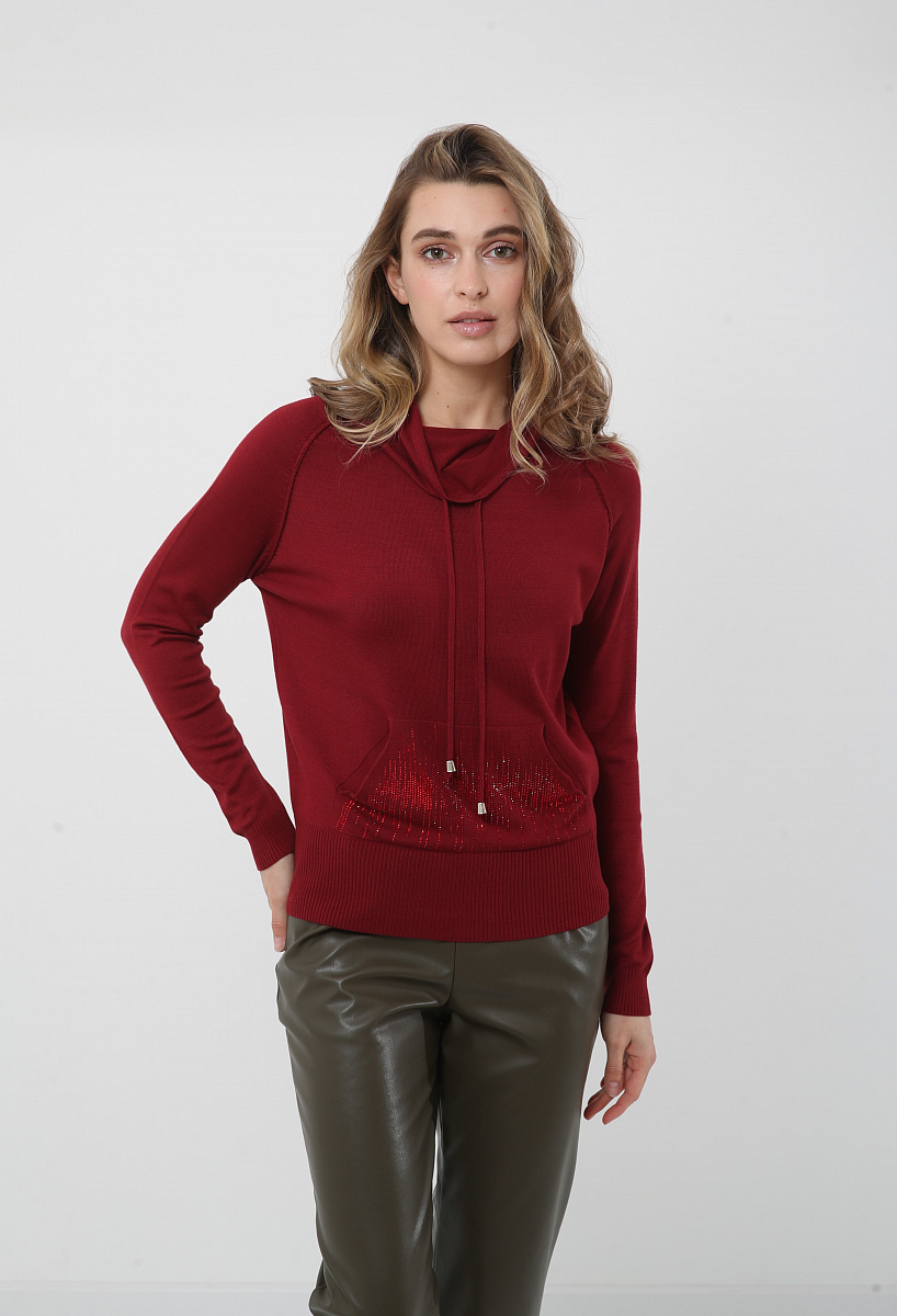 

Джемпер женский Glenfield D21CS191D-35Q бордовый XL, D21CS191D-35Q