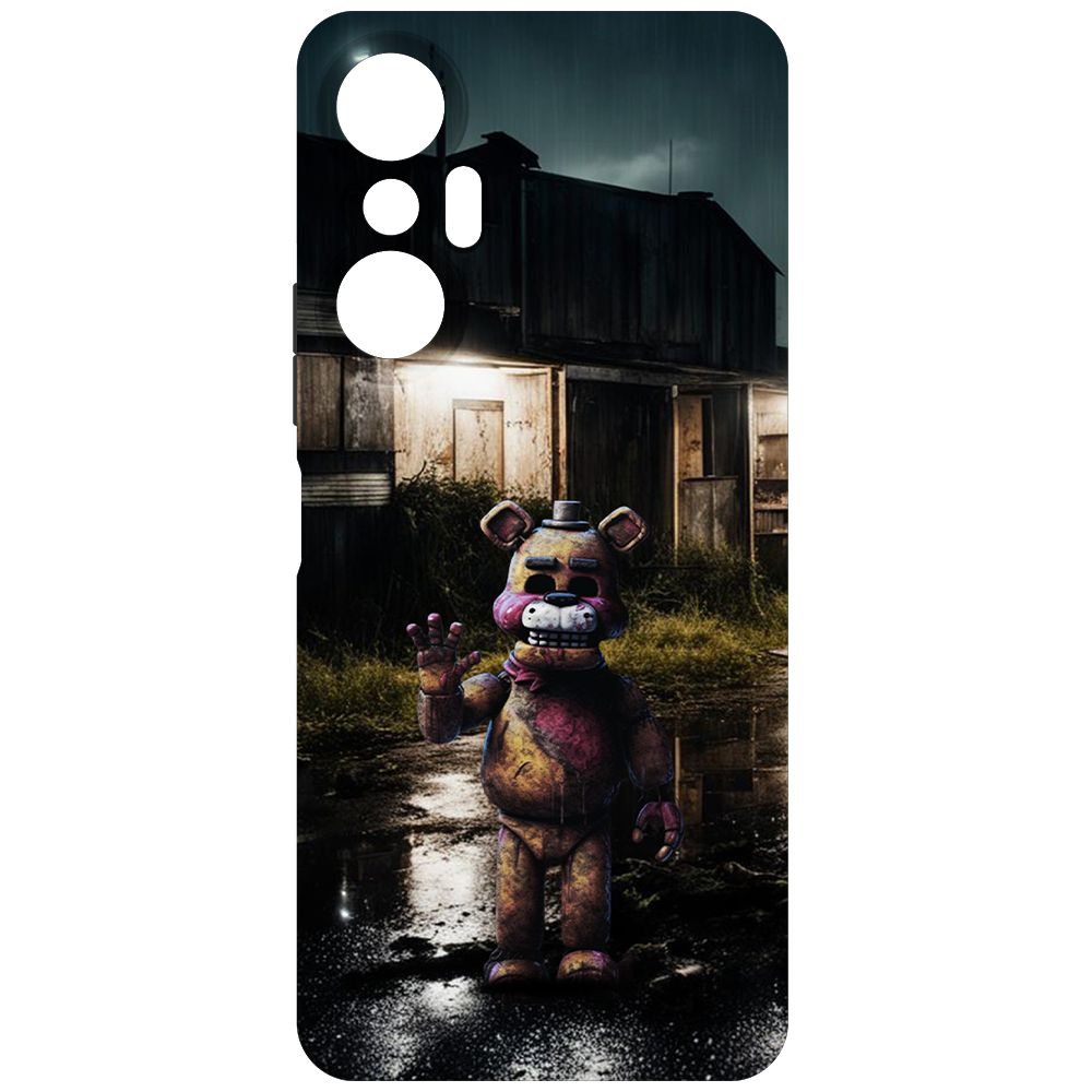 

Чехол-накладка Krutoff Soft Case ФНАФ - Фредди под дождем для INFINIX Hot 20S черный