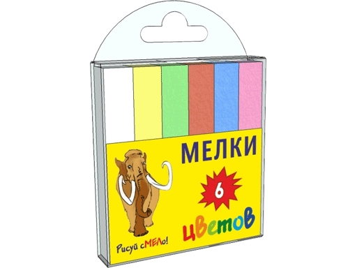 

Мел цветной асфальтный 06цв. в пласт. коробке MSK 006CAp